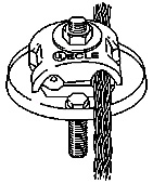 Round Bonding Plate 'Spin On'.