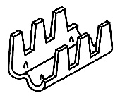 Cast Soft Bronze, crimp parallel cable splicer.