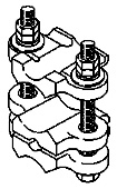  Bolt Ground Rod Clamp